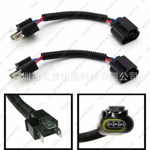 Mf H4 9003 To H13 9008 Headlight Conversion Wire Harness <b>Adapter</b> <b>Plug</b> For Retrofit Upgrade <b>12V</b> - Product Image 1