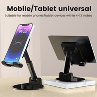 Support de téléphone et tablette réglable en hauteur, pliable, rotatif à 360 degrés, multi-angles, flexible, en ABS + alliage d'aluminium, portable, pour iPad