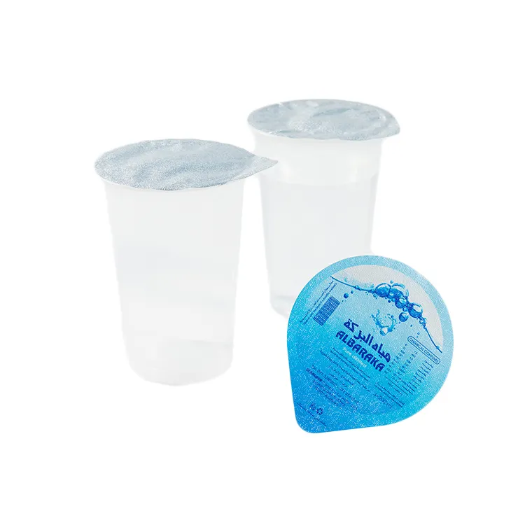 쉬운 껍질 알루미늄 호일 뚜껑 물 컵 PP 컵