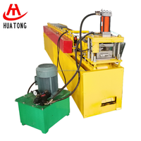 Machine de formage de portes à enroulement en acier hydraulique haut de gamme, moteur 4KW, système de contrôle Delta de Taïwan, pour toiture, Huatong 380V