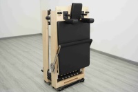 Lit de Pilates pliable en érable pour entraînement professionnel en studio, cadre en bois, logo personnalisé