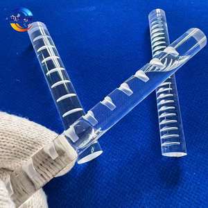 צינור קוורץ מחורץ מדויק מוט קוורץ טהור במיוחד לציוד אופטו-אלקטרוני למחצה - Product Image 3