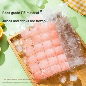 Petits bacs à glace jetables en PE auto-scellants de qualité alimentaire pour la fabrication de boîtes à glace aux fruits de la passion Sacs à glace jetables faits <span class=keywords><strong>maison</strong></span> - Product Image 2