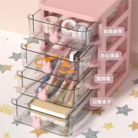 Caja de Almacenamiento de Plástico Pequeña y Bonita, Organizador de Cajones para Cocina, Hogar, Maquillaje, Multifuncional, Simple/Doble