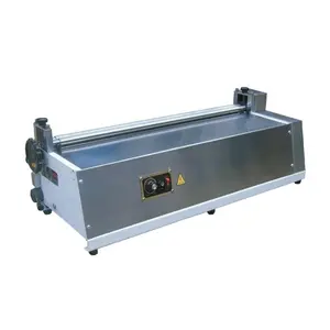 Cabinet type adjustable speed hot melt glue machine roller printing packaging paper gluing equipment