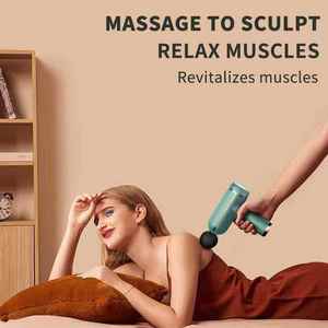 Mini pistola de masaje muscular Fascial recargable, masajeador corporal vibratorio - Product Image 5