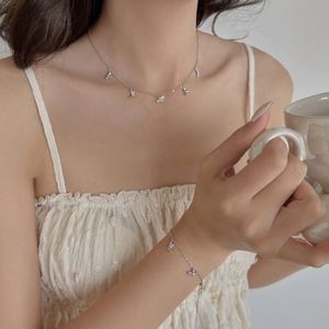 Dylam Delicate Charm Design 925 Silver Link Chain 5A CZ Cubic Zirconia <b>Bee</b> Bird Pendant Necklace for Women Daily Wear Jewelry - Product Image 2
