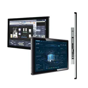 12 18 32 inch fanless computer ip65 all in one pc android Panel wall mount capacitive open frame industrial touch screen monitor