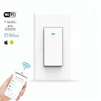 Cable neutro requerido botón físico Wifi interruptor inteligente 2,4 Ghz WiFi interruptor inteligente Control remoto inalámbrico interruptor de luz