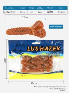 Leurres souples artificiels pour la pêche, leurres <span class=keywords><strong>minnow</strong></span> en PVC, appâts pour thon, leurres de jigging pour carpes, barres, perches, rivières, lacs, ruisseaux, avec hameçons - Product Image 5