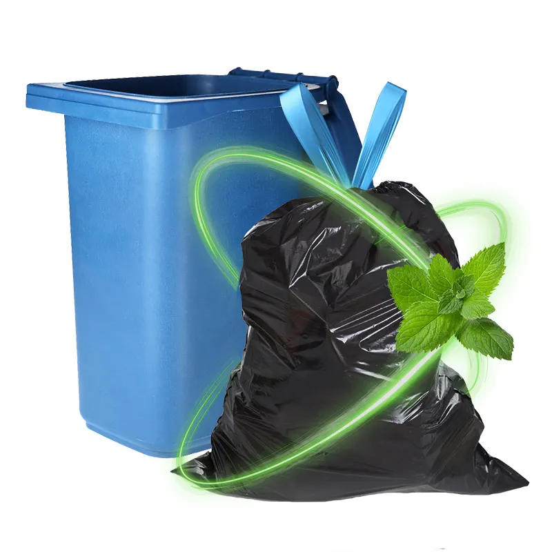 Saco डे lixo बिग बड़े प्लास्टिक बिन लाइनर ठेकेदार भारी ड्यूटी काले कचरा 55 60 गैलन कचरा बैग