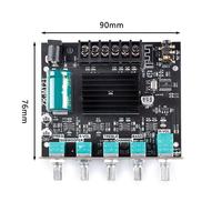 Carte d'amplificateur de puissance numérique BT ZK-MT21 50W*2+100W pour subwoofer, amplificateur audio 2.1 canaux 12V-24V