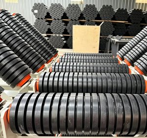 <span class=keywords><strong>CEMA</strong></span> B 30 pouces 35 °   Rouleaux de guidage à largeur égale (5 pouces de diamètre) - Ensemble de rouleaux de guidage à fente Di. Roulement professionnel 127*760*6305 - Product Image 4