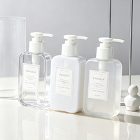 Bouteille pompe rectangulaire en PET de 160 ml |   Bouteille cosmétique personnalisée en gros pour lotion, sérum et emballage de produits de soin de la peau