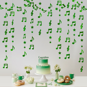 DAMAI Guirnaldas Decorativas con Notas Musicales Multicolores, para Fiestas de Cumpleaños, Bodas y Eventos Musicales - Product Image 2