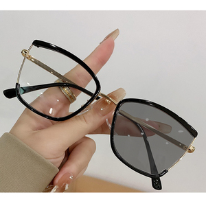25060 kedi göz Photogray gözlük kadın moda renk değiştiren anti-mavi ışık gözlük renk değiştirme sınır ötesi çerçeve - Product Image 1