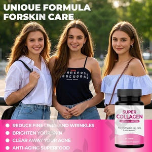 Suplemento JBY al por Mayor, 60 Tabletas de Super Colágeno con Vitamina C para Cabello, Piel y Uñas, Suministro de Fábrica, Tabletas de Super Colágeno OEM - Product Image 4