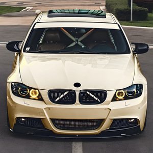 Bmw 3 Series E90 E91 Lci Front Grille Double Bar Black Abs Plastic Without Lights Bumper Modification - Product Image 3