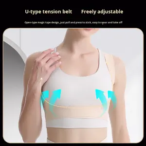 <span class=keywords><strong>Correcteur</strong></span> de posture pour femmes et hommes, réglable, redresseur de dos supérieur, soulagement des douleurs au cou, aux épaules et au dos supérieur - Product Image 4