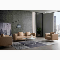 Ensemble de canapés de luxe en tissu microfibre de velours matelassé avec base en acier inoxydable doré 1 2 3 places personnalisé d'usine