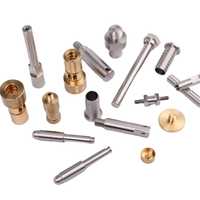 High Quality Tejas Grinding Pins Custom Machined Stainless Steel Brass Parts with Bright Finish for Industrial Mechanical Use