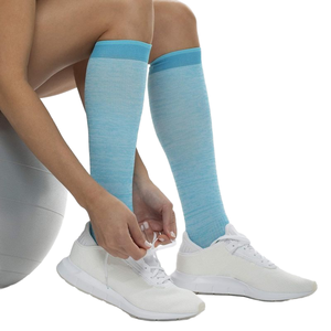 <span class=keywords><strong>Chaussettes</strong></span> de compression montantes pour femme à dégradé chiné, à pression graduée, pour la course, le voyage et le soulagement de la fatigue, personnalisables - Product Image 5