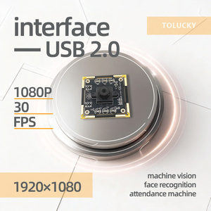 2MP GC2083 1080P Distortion-Free Face Recognition Machine Vision CMOS Sensor USB <b>Camera</b> <b>Module</b> - Product Image 3