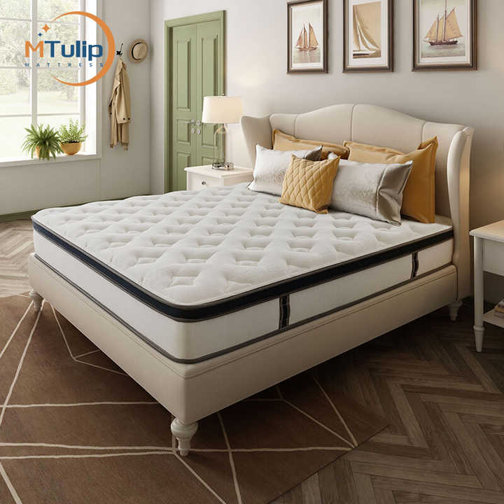 King queen single size foam queen bed pocket spring bedroom mattress in