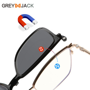 Gafas de sol para mujer Grey Jack, montura completa de acero inoxidable, lentes TAC, espejo polarizado anti UV, juego 6314 - Product Image 3
