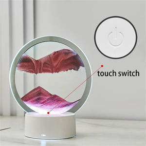 Led ánh sáng <span class=keywords><strong>3D</strong></span> năng động QuickSand sơn chảy cát nghệ thuật hình ảnh đồng hồ cát đèn kích thước trung bảng đèn - Product Image 6