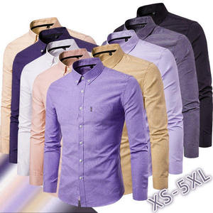 Camicia Classica Personalizzata 100% Cotone Elasticizzato da Uomo, a Maniche Lunghe, Tinta Unita, Traspirante, per Abbigliamento Formale e Business Casual - Product Image 4