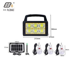Lampada <span class=keywords><strong>Solare</strong></span> FUZHAO da 100W Simile a un Mini Power Bank <span class=keywords><strong>con</strong></span> <span class=keywords><strong>Pannello</strong></span> <span class=keywords><strong>Solare</strong></span> e Lampadine Lunga Durata - Product Image 2