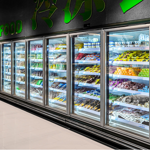 Congélateur vertical commercial pour supermarché avec porte vitrée, refroidisseur de boissons, mode de refroidissement par air, ATALANTA G - Product Image 1