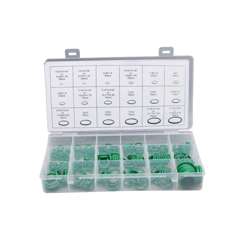HE193 Anillos de goma verdes 270 piezas