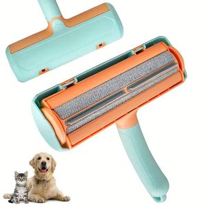 Rodillo Removedor de Pelo de Mascotas Portátil y Reutilizable, de Doble Acción, para Perros y Gatos - Product Image 1