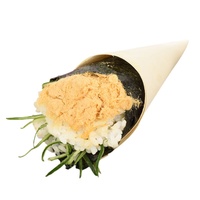 Cornet à glace jetable biodégradable, rouleau de sushi en bois, récipient alimentaire