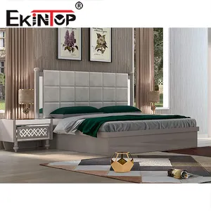 Ekintop लक्जरी नई डिजाइन बेडरूम सेट लक्जरी राजा आकार शाही बेडरूम सेट फर्नीचर