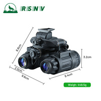RSNV Champ de vision au phosphore blanc-vert 50 °   Jumelles de vision nocturne PVS31 montées sur casque