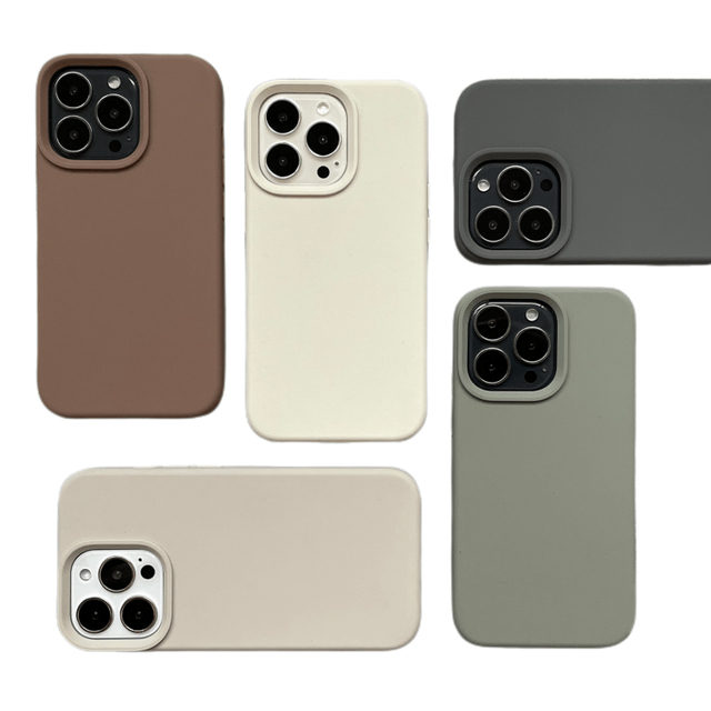 SHT Factory Wholesales True Pure Liquid Silicone Phone Case, Adapt for Phone 8-14 Series with No Magnet