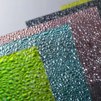HUASHUAITE Feuille de relief en polycarbonate transparent de couleur vierge de haute qualité 100%