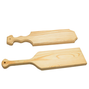 Pagaie en bois non finie Pagaie en bois non finie FSC pour plaque de promesse Palettes grecques en pin en bois naturel - Product Image 1