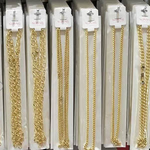 Bijoux XUPING En Gros Cuivre Plaqué <span class=keywords><strong>Or</strong></span> Couleur 18 Carats 14 Carats 24 Carats Collier <span class=keywords><strong>Chaîne</strong></span> Maille Maillons Box Serpent Cubaine Mode Hip Hop Rapper Homme - Product Image 2