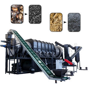 Four de carbonisation continue sans fumée en promotion – Machine à briquettes de charbon de bois pour barbecue, à entraînement moteur - Product Image 1