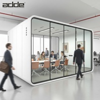 Cabine insonorisée amovible pour réunion d'affaires de 10 personnes, cabine silencieuse, cabine insonorisée pour bureau, pods de réunion