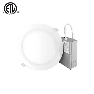 发光二极管面板灯9 12瓦圆形暖白色ETL灯