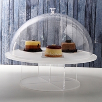 Vente en gros Présentoir en plexi acrylique Présentoir à pâtisserie en acrylique pour gâteaux et tartes
