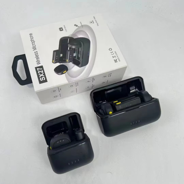 SX27MINIwireless Lavalier Noise Cancelling Microphone AI Noise Cancelling Can Be Used for Taking Photos and Videoslive Broadcast
