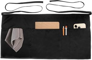 ผ้ากันเปื้อนพนักงานเสิร์ฟแบบไม่ถักทอ <span class=keywords><strong>3</strong></span> ชิ้น แพ็ค <span class=keywords><strong>3</strong></span> ชิ้น มีกระเป๋า <span class=keywords><strong>3</strong></span> ช่อง สำหรับผู้หญิงและผู้ชาย ผ้ากันเปื้อนครึ่งตัวแบบยาวพิเศษ สายรัดเสริมความแข็งแรง - Product Image 3