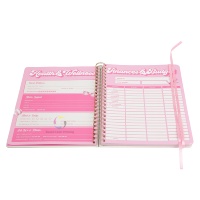 Carnet/Agenda/Planificateur à spirales de qualité supérieure avec design personnalisé et estampage doré