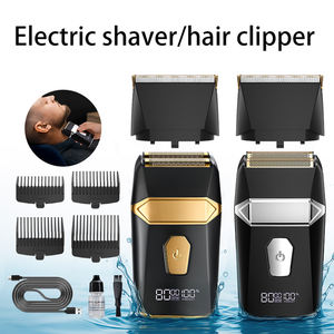 Set Profesional de Afeitadora Eléctrica y Recortadora de Pelo para Hombre, Recargable y Resistente al Agua - Product Image 2